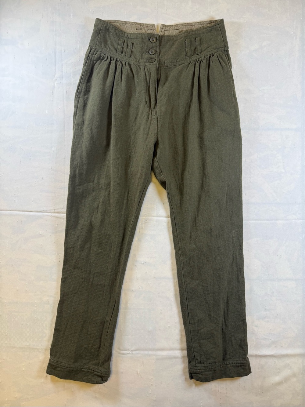 Free People Olive Green Casual Trouser Pants
